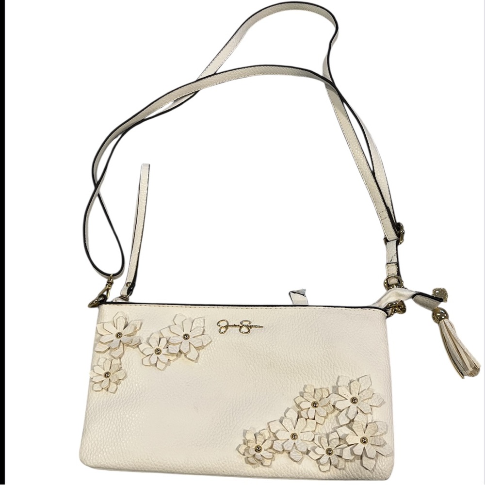 💥SALE! Jessica Simpson Cream Floral Crossbody Bag